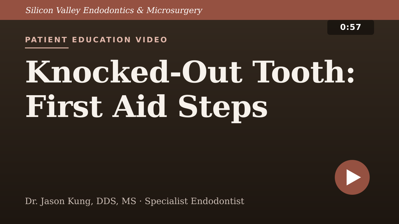 Knocked-Out Tooth: First Aid Steps